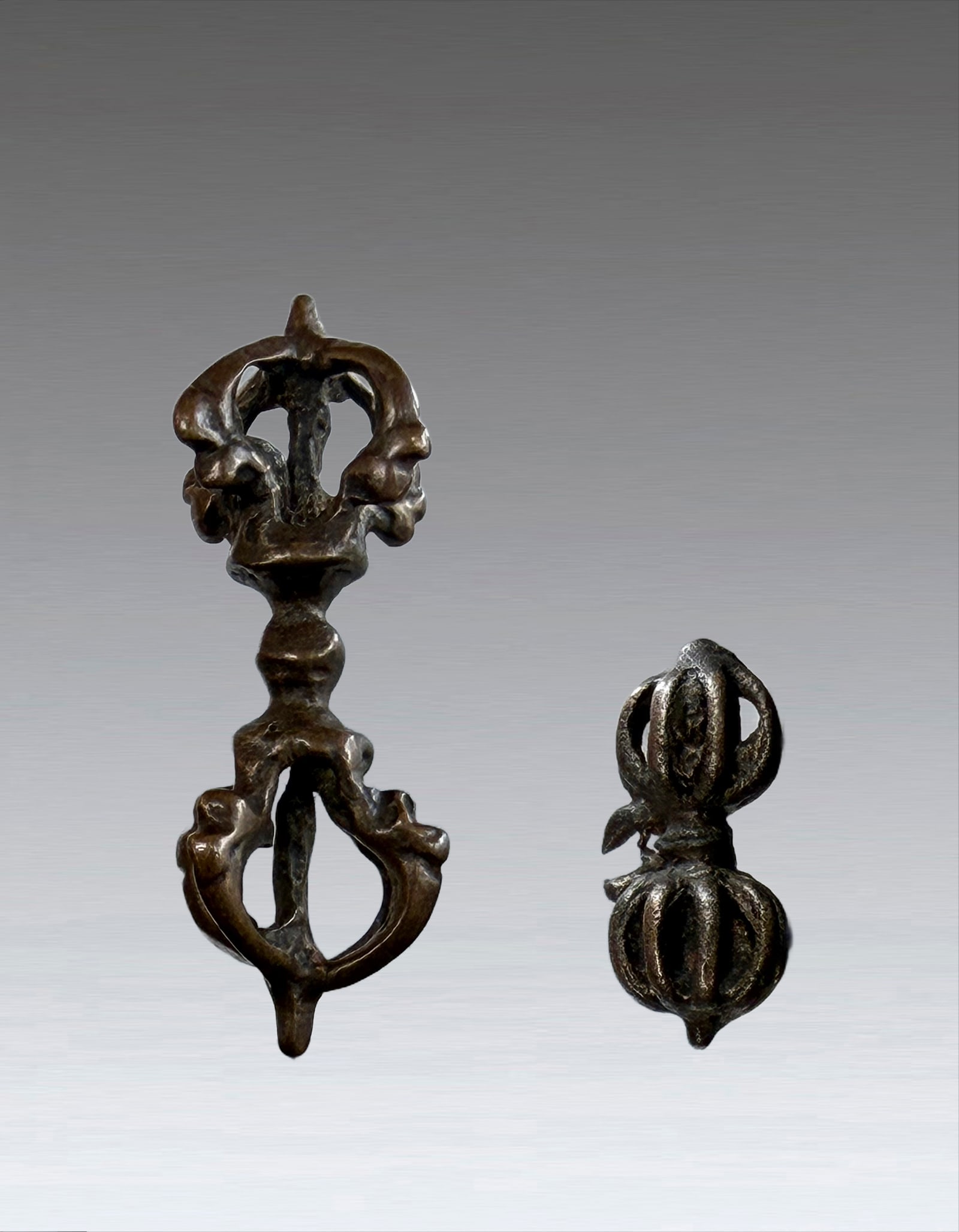 Pair of Tibetan Iron Vajra 17th Century (1 of 8)