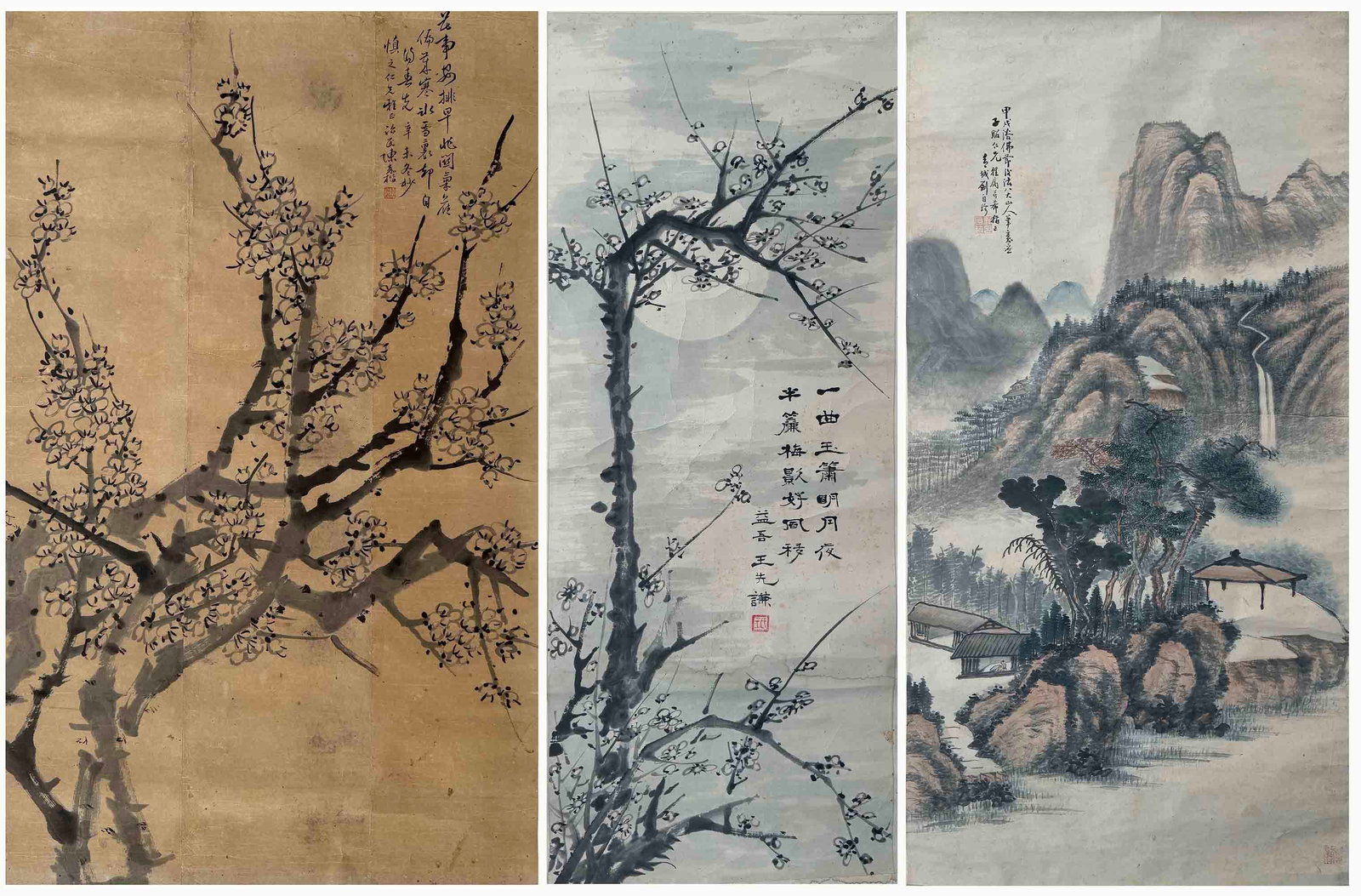 Liuzizhen Chenjiakai Wangxianqian Plum: 271039 刘自珍陈嘉楷王先谦梅花 Liuzizhen Chenjiakai Wangxianqian Plum 来源：新加坡收藏&