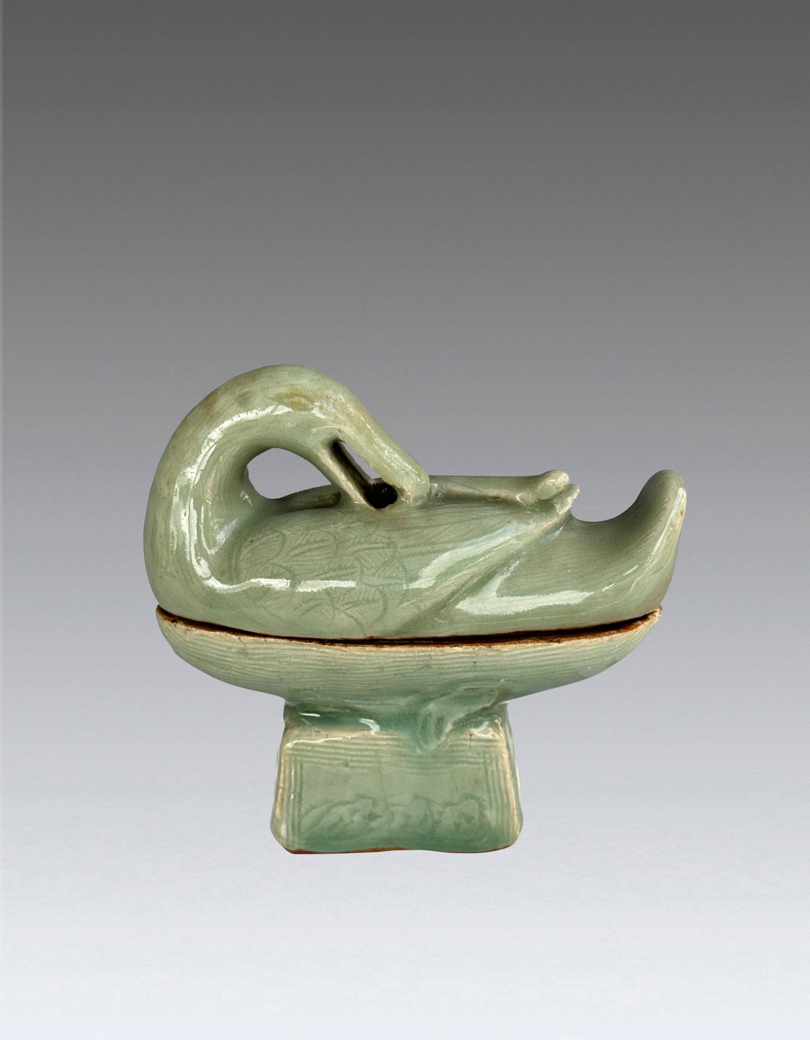 A Chinese Celadon Duck Censor Ming Dynasty (1 of 7)