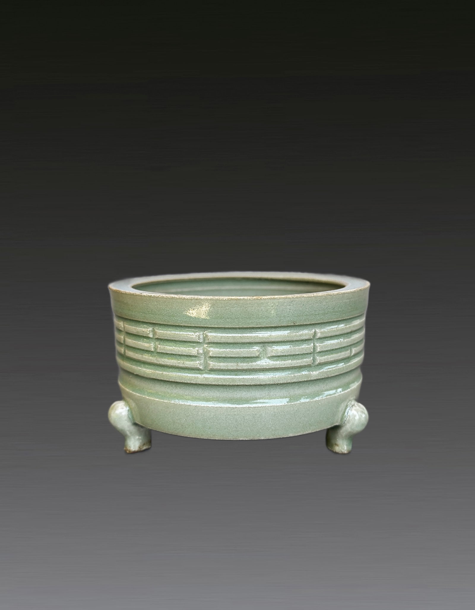 A Chinese Celadon Bagua Censor Ming Dynasty (1 of 6)