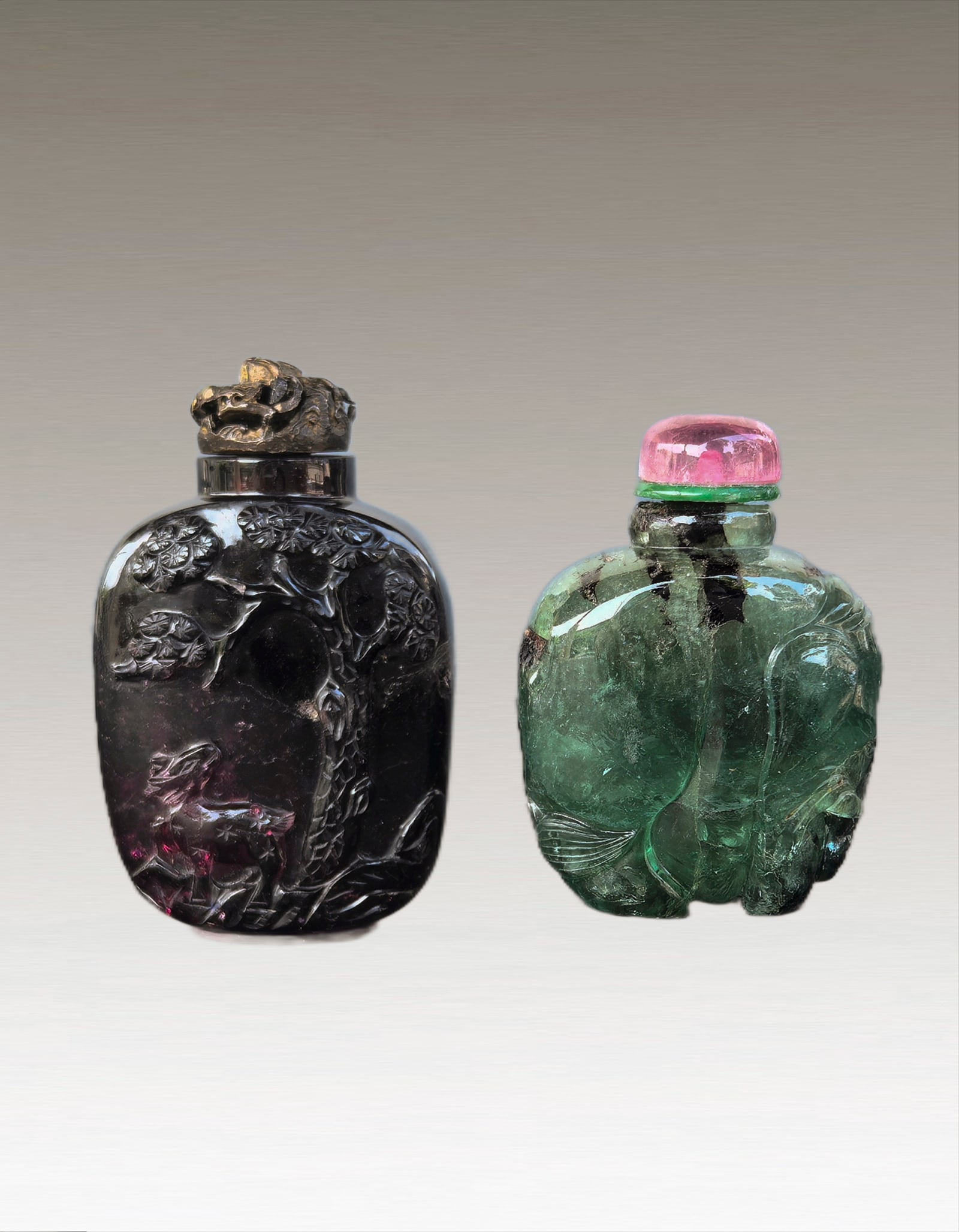 A group of Tourmaline Snuff Bottle (1 of 9)