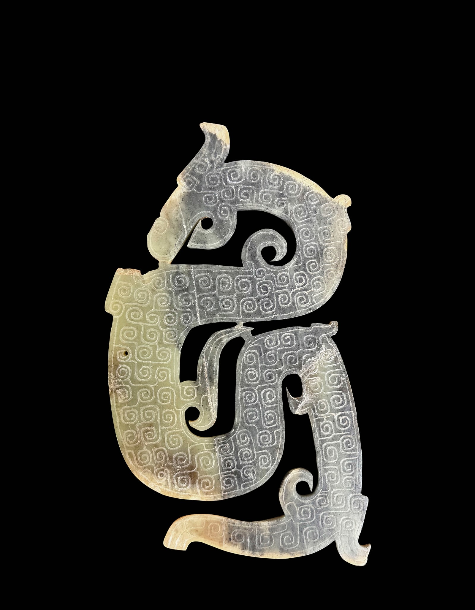 A Chinese Green Jade S Shaped Dragon Warring State Period (1 of 9)