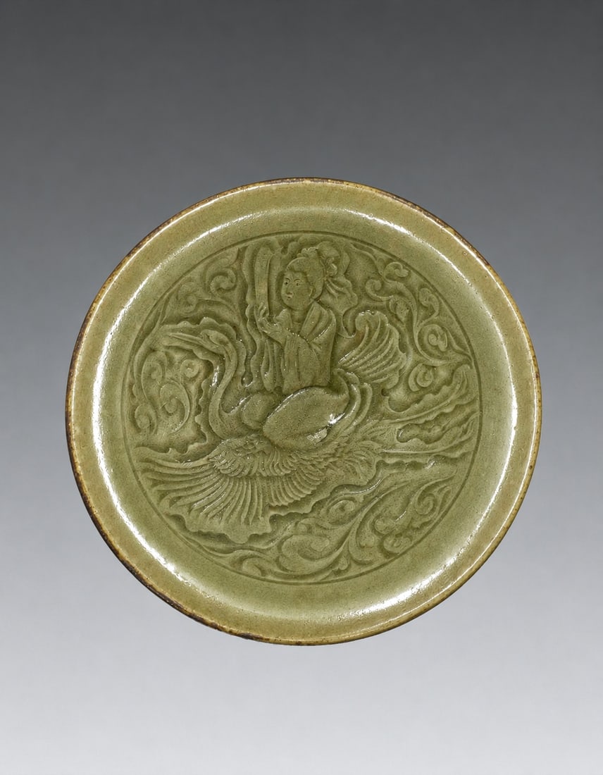 A Chinese Yaozhou Kiln Figure Bowl 960-1279 (1 of 7)