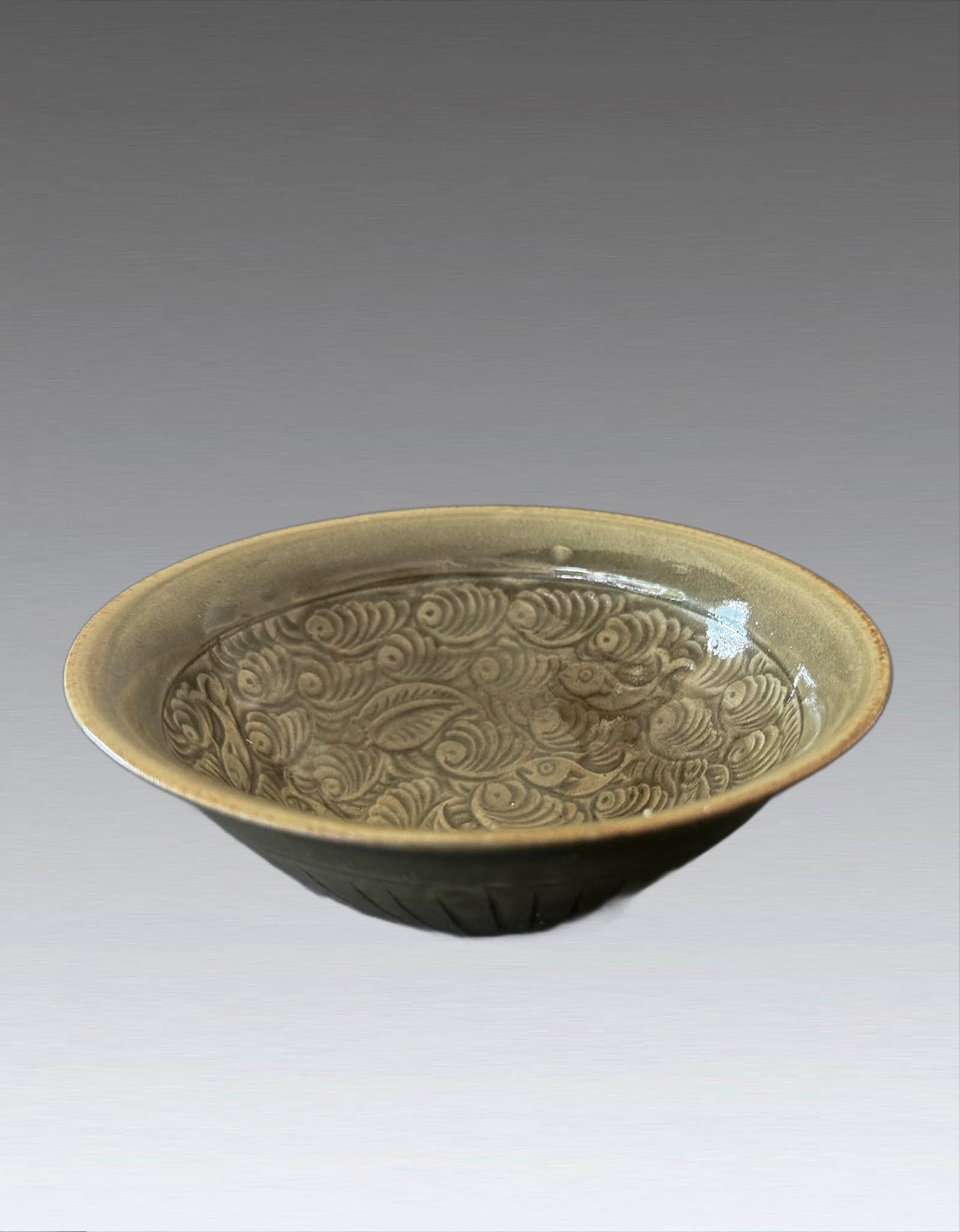A Chinese Yaozhou Kiln Fish Bowl Song Dynasty 960-1279 (1 of 5)