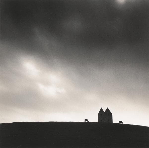 MICHAEL KENNA b. 1953 Two Cows & A Dovecote,: MICHAELKENNAb. 1953Two Cows & A Dovecote, Somerset, England, 1990Gelatin silver print, printed 1998.