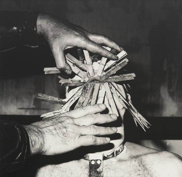 ROBERT MAPPLETHORPE 1946-1989 Clothespinned Mo: ROBERTMAPPLETHORPE1946-1989Clothespinned Mouth, 1978Gelatin silver print.14 x 14 in. (35.6 x 35.6