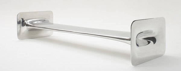ROSS LOVEGROVE b. 1958 Prototype "Liquid Bench",: ROSSLOVEGROVEb. 1958Prototype "Liquid Bench", 2005 ♠Milled polished aluminum. 23 ⅝ x 1