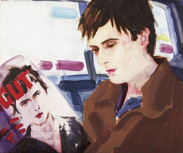 ELIZABETH PEYTON b. 1965 Brett and Rob New York: ELIZABETHPEYTONb. 1965Brett and Rob New York 1999, painted in 1999Oil on board.14 x 16 ½ in