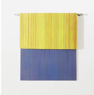 LINDA BESEMER b. 1957 Fold #37, 2000 Acrylic: LINDABESEMERb. 1957Fold #37, 2000Acrylic paint41 x 21 ⅞ in. (104.1 x 56.6 cm).