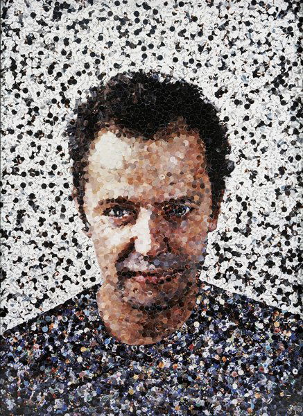 VIK MUNIZ b. 1961 Self Portrait (From Pictures: VIKMUNIZb. 1961Self Portrait (From Pictures of Magazines), 2003Cibachrome print.55 x 40 in. (139.7