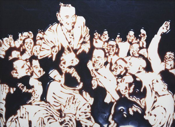 VIK MUNIZ b. 1961 Jolly Good Fellow (From Pict: VIKMUNIZb. 1961Jolly Good Fellow (From Pictures of Chocolate), 1999Cibachrome print.31 ⅛ x