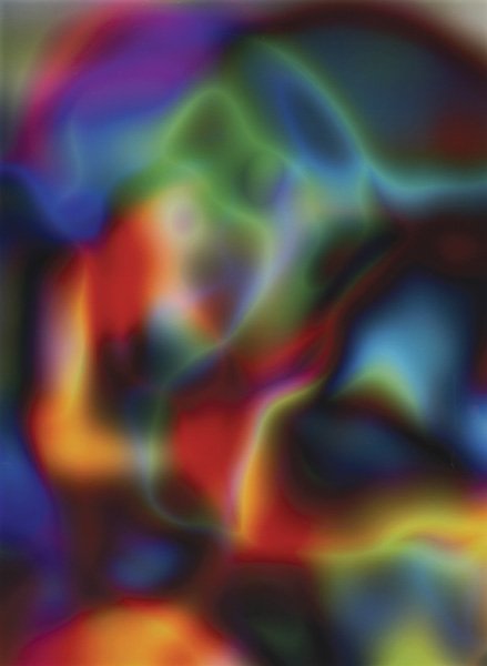 THOMAS RUFF b. 1958 Substrat 7 III, 2002 Chro: THOMASRUFFb. 1958Substrat 7 III, 2002Chromogenic print mounted with Diasec face.64 ½ x 49 i