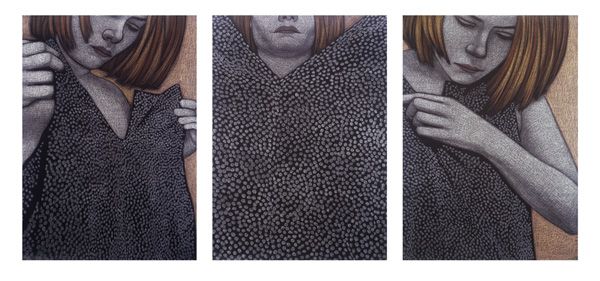 AMY ADLER b. 1966 Show Me, 2000 Three Cibachr: AMYADLERb. 1966Show Me, 2000Three Cibachrome prints.30 x 21 ½ in. (76.2 x 54.6 cm) each.