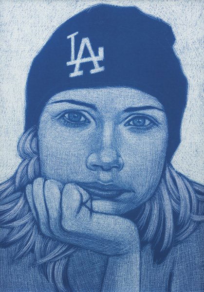 AMY ADLER b. 1966 I am a Rainbow (Blue), 2002: AMYADLERb. 1966I am a Rainbow (Blue), 2002Cibachrome print mounted on aluminum.39 ½ x 27 &f