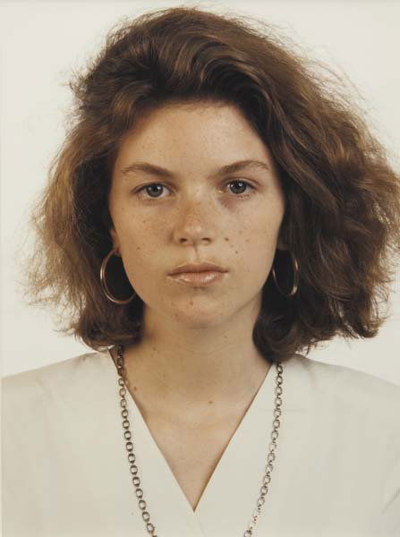 THOMAS RUFF, 1958: Julie Baumgarten, 1989, 1989 Cibachrome. Dimensions: 11 x 8 ¾ in. (27.9 x 22.2 cm). Signed and dated on verso.