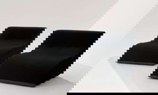 SUPERSTUDIO, Active 1966-1978: Two "Sofo" seating elements, ca. 1970 Acryl, nylon, arciflex indeform. Each: 26 ¼ x 32 ⅝ x 32 ⅝ in. (66.5 x 83 x 83 cm) With Superstudio Design label to underside (2). Literature Peter