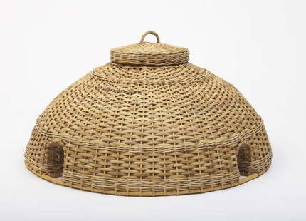 ANDREAS SLOMINSKI, b. 1959: Vogelfalle Wicker. 21 ½ x 46 in. (54.6 x 116.8 cm). Provenance: Galerie Jablonka, Cologne