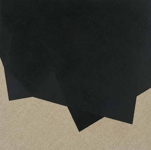 KIM FISHER, b. 1973: Carbon B, 2001-2002 Oil on linen. 18 x 18 in. (45.7 x 45.7 cm). Provenance: John Connelly Presents, New York