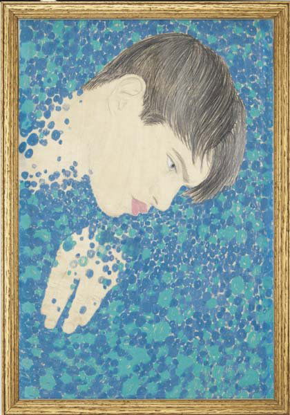 ANDREW MANIA, b. 1974: Untitled (Hand), 2005 Colored pencil on veneer in artist's frame. 17 ¾ x 12 in. (45.1 x 30.5 cm). Signed and dated "Andrew Mania '05" on reverse. Provenance: Vilma Gold, London; John Connelly P