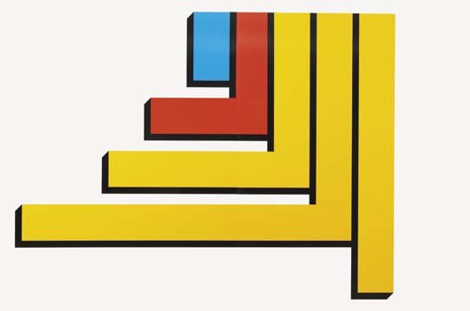 GREG BOGIN, b. 1965: The Curtain Went Down on the Clown, 2000 Diptych: Silkscreen with acrylic and enamel on canvas laid on wooden panel. 93 x 144 in. 236.2 x 365.8 cm) overall. Provenance: Leo Koenig Gallery, New York