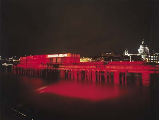 ANGELA BULLOCH, b. 1964: Panorama Island, 1995 C-print. 30 x 40 in. (76.2 x 101.6 cm). This work is from an edition of ten. Provenance: Robert Prime Gallery, London