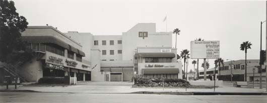 CATHERINE OPIE, b. 1961: Untitled #7 from the "Mini-Mall" Series, 1997 Iris print. 22 ¼ x 47 in. (56.5 x 119.4 cm). Signed, titled and dated "Catherine Opie, 1997 Untitled #7" on the reverse. This work is from an editi