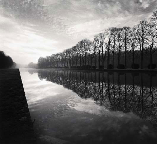 MICHAEL KENNA, b. 1953: La Poele, Vaux-Le-Vicomte, France, 1996 Gelatin silver print. 7 ¼ x 8 in. (18.4 x 20.3 cm). Signed, dated, numbered 9/45 in pencil on the mount; signed, titled, dated, numbered in pencil and co