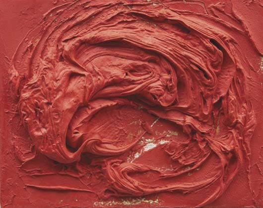 ALESSANDRO TWOMBLY, b. 1959: Untitled, 1998 Oil and resin on canvas. 8 ¼ x 10 in. (21 x 25.4 cm). Signed and dated on verso. This work is unique.