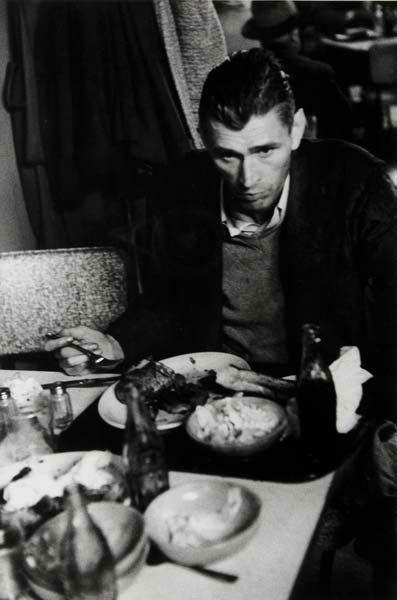 ROBERT FRANK, b. 1924: Cafeteria, San Francisco, 1956 Gelatin silver print, printed 1960s. 13 ¼ x 8 ⅞ in. (33.7 x 22.5 cm). Signed and dated in ink in the margin; Lunn Archive and copyright credit stamps on th