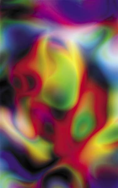 THOMAS RUFF, b. 1958: Substrat 17 III, 2003 Color coupler print, Diasec mounted. 68 x 42 ¼ in. (172.7 x 107.3 cm). Signed, titled, dated and numbered 2/5 in pencil on the reverse of the frame.