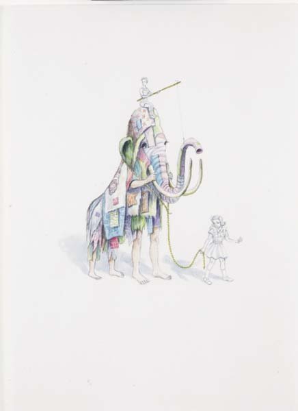 ALEXIS DUQUE: Mamut, 2006 Acrylic on paper. 10 ¾ x 7 ¾ in. (27.3 x 19.7 cm). Signed, titled and dated on verso. Provenance: Gallery 10G, New York