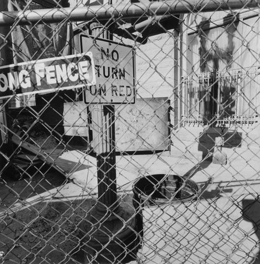 LEE FRIEDLANDER, b. 1934: Washington DC, 1998 Gelatin silver print. 14 ⅞ x 14 ⅝ in. (37.8 x 37.1 cm). Signed, titled twice, dated in pencil and copyright credit reproduction limitation stamp on the verso. Provena