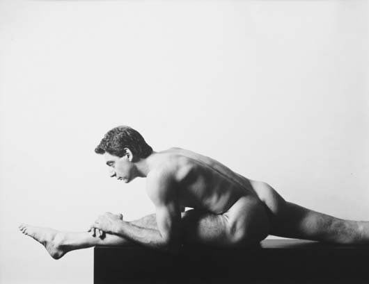 ROBERT MAPPLETHORPE, 1946-1989: Vincent, 1981 Gelatin silver print. 15 ⅛ x 19 ⅛ in. (38.4 x 48.6 cm). Signed twice, numbered 4/10 in ink and copyright credit reproduction limitation stamp on the reverse of the flush-mo
