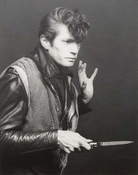 Robert Mapplethorpe, 1946-1989: Self-Portrait, 1983 Gelatin silver print. 19 x 15 in. (48.3 x 38.1 cm). Signed, titled, dated, numbered 2/10 in ink and copyright credit reproduction limitation stamp on the reverse of the flush-mount