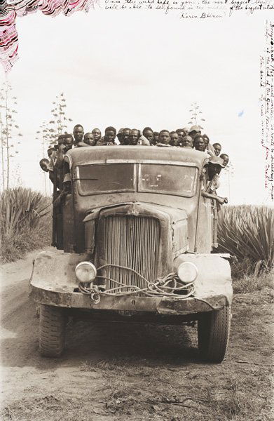 Peter Beard, b. 1938: Sisal Workers en Route, 1960 Gelatin silver print, printed 1980s. 23 x 15 in. (58.4 x 38.1 cm). Signed, titled, dated and extensively annotated in ink on the recto. Provenance: Time is Always Now Gall