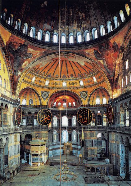 Ahmet Ertug, Turkish, b. 1949: Hagia Sophia Interior View, Istanbul, 1991 Fujicolour Crystal Archive print, Diasec mounted, printed 2007. 68 x 48 in. (172.7 x 121.9 cm). Signed in ink, printed title, dated and number 2/5 on a label