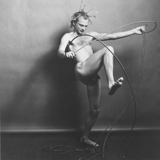 ROBERT MAPPLETHORPE, 1946-1989: Alan Lynes, 1979 Gelatin silver print. 14 x 13 £x215e; in. (35.6 x 35.2 cm). Signed, dated and inscribed in pencil in the margin. Literature: Random House, Mapplethorpe, p. 71.