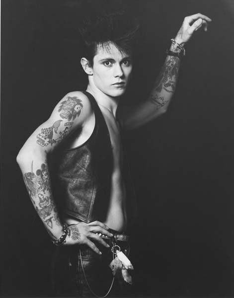 ROBERT MAPPLETHORPE, 1946-1989: Smutty, 1982 Gelatin silver print. 19 ¼ x 15 ¼ in. (48.9 x 38.7 cm). Signed, dated and inscribed 'For Smutty' by the artist in ink on the reverse of the flush-mount. One from an edition