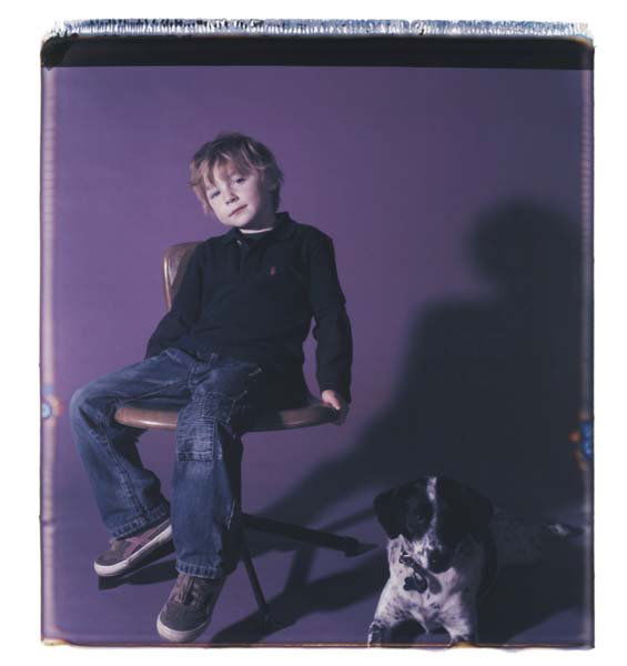 CATHERINE OPIE, b. 1961: Portrait of Oliver and Sunny Sunshine, 2007 Large-format Polaroid print. 24 ¾ x 21 in. (62.9 x 53.3 cm). Signed and dated in ink in the margin. Provenance: Created by the artist exclusively to