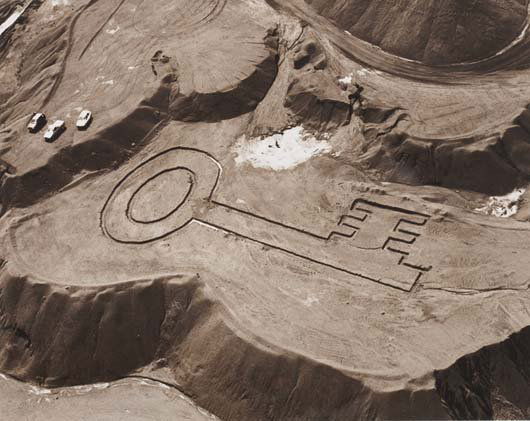 VIK MUNIZ, b. 1961: Key (from Earthworks), 2006 C-print. 8 x 10 in. (20.3 x 25.4 cm). Signed and numbered on verso. This work is from an edition of 100.