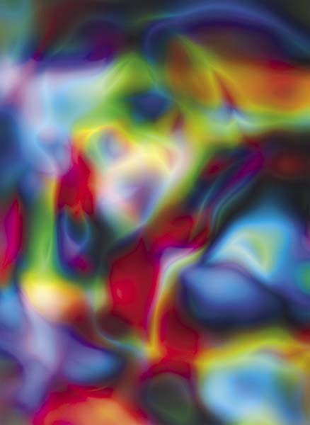 THOMAS RUFF, b. 1958: Substrate 6 II, 2002. Ditone print, printed 2003. 35 x 25 ⅝ in. (88.9 x 65.1 cm). Signed in ink, numbered 25/45 in pencil, typed title and date on a label affixed to the reverse of the aluminum