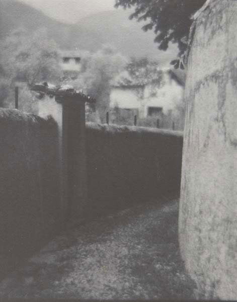 KARL STRUSS, 1886-1981: Bellagio, Italy, 1909. Platinum print. 4 ⅝ x 3 ¾ in. (11.7 x 9.5 cm). Signed in pencil on the recto.