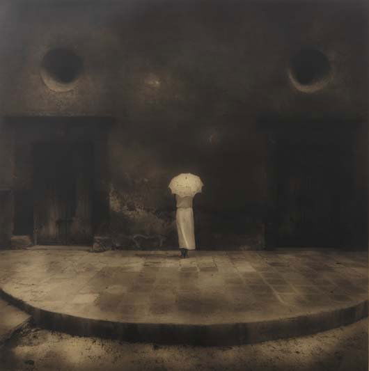 JACK SPENCER, b. 1951: Parasol, San Miguel De Allende, 2001; and Pontalbo, New Orleans, 2001. Two Oleopasto prints. (i) 18 ½ x 18 ⅜ in. (47 x 46.7 cm)(ii) 18 ¼ x 22 ⅛ in. (46.4 x 56.2 cm). Each sig