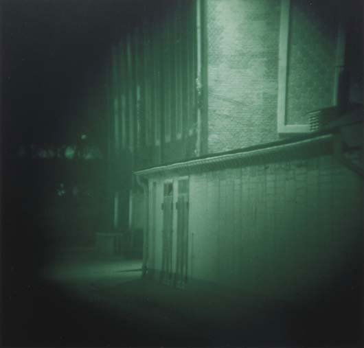 THOMAS RUFF, b. 1958: Nacht 5 I, 1992. Color coupler print. 7 ⅞ x 8 ¼ in. (20 x 21 cm). Signed, dated and numbered 4/6 in pencil on the verso.