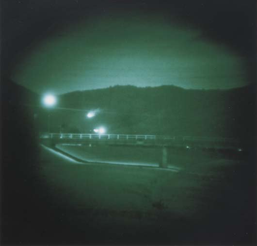 THOMAS RUFF, b. 1958: Nacht 18 II, 1994. Color coupler print. 7 ⅞ x 8 ¼ in. (20 x 21 cm). Signed, titled, dated and numbered 4/6 in pencil on the verso.