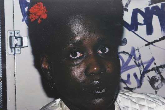 BRUCE DAVIDSON, b. 1933 Subway portrait, 1980 Dye: BRUCE DAVIDSON, b. 1933 Subway portrait, 1980 Dye transfer print. 15 x 22 ¾ in. (38.1 x 57.8 cm). Signed and dated in pencil on the verso. PROVENANCE Acquired directly from the artist