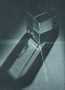 PETER KEETMAN, 1916-2005 Untitled (cube refracting: PETER KEETMAN, 1916-2005 Untitled (cube refracting light), 1947 Gelatin silver print. 9 1/8 x 6 5/8 in. (23.2 x 16.8 cm). Signed and dated in pencil on the