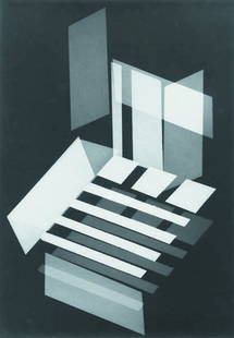 JAROSLAV ROSSLER, 1902-1990 Untitled (photogram),: JAROSLAV ROSSLER, 1902-1990 Untitled (photogram), 1963 Gelatin silver print. 11 5/8 x 8 1/8 in. (29.5 x 20.6 cm). Signed and dated in pencil on the verso.