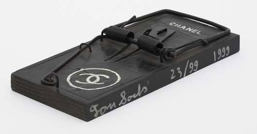 TOM SACHS, b. 1966 Untitled, 1999 Acrylic, paint: TOM SACHS, b. 1966 Untitled, 1999 Acrylic, paint marker, glue, and metal and wooden rat trap. ¾ x 7 x 3 ¼ in. (1.9 x 17.8 x 8.3 cm). Signed, dated and numbered. This work is from an edi