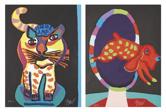 KAREL APPEL, 1921-2006 Circus Series: Cat; and Do